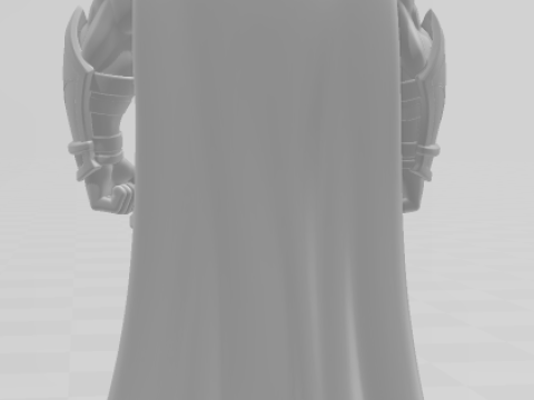 Bonecos 3D-stijl manga anime krijger god oorlog caricato 3D printmodel