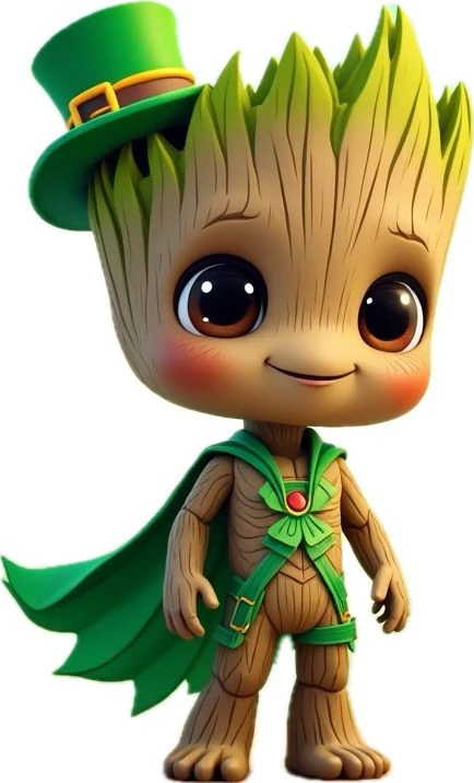 Bonecos 3d style manga anime groot marvel heroes caricato 3D Print Model .c4d .max .obj .3ds .fbx .stl .blend 