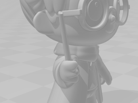 Bonecos 3D styl manga anime harry potter caricato Model do druku 3D