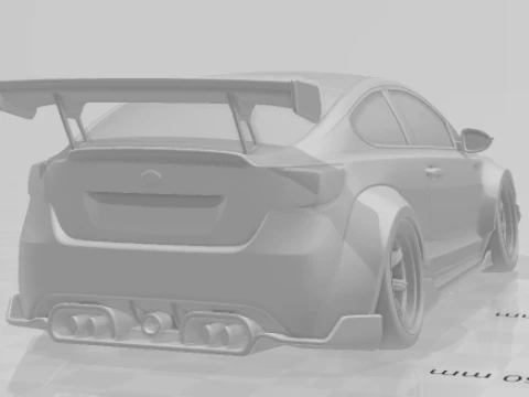 Bonecos 3d style manga anime car racing tuning caricato 3D Print Model