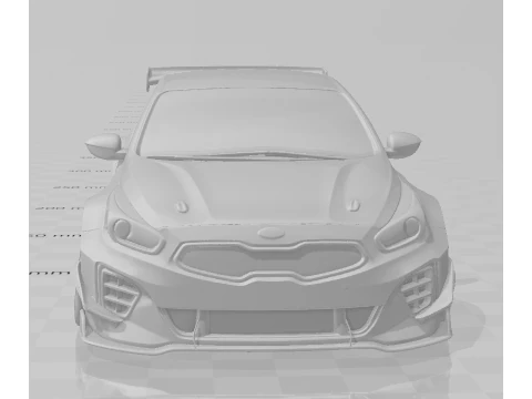 Bonecos 3d style manga anime car racing tuning caricato 3D Print Model