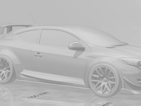 Bonecos 3d style manga anime car racing tuning caricato 3D Print Model