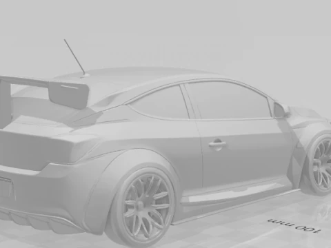 Bonecos 3d style manga anime car racing tuning caricato 3D Print Model