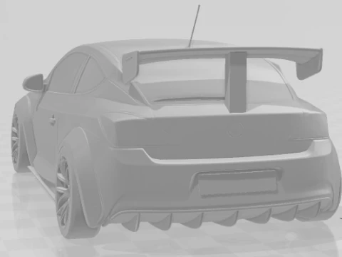 Bonecos 3d style manga anime car racing tuning caricato 3D Print Model