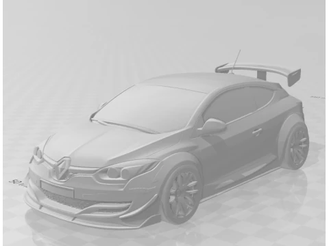 Bonecos 3d style manga anime car racing tuning caricato 3D Print Model