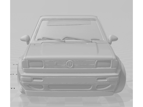 Bonecos 3D-stijl manga anime autorace tuning brandstoftech saveiro caricato 3D printmodel