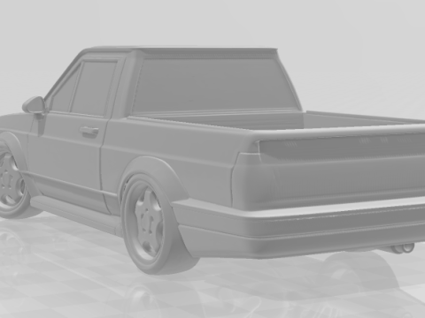 Bonecos 3D-stijl manga anime autorace tuning brandstoftech saveiro caricato 3D printmodel