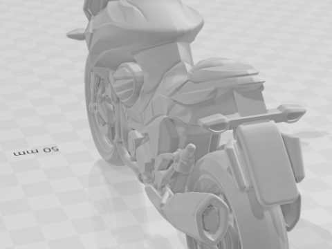 Bonecos 3D-Stil Manga Anime Auto Motorrad Moto Kawasaki Caricato 3D Druckmodell