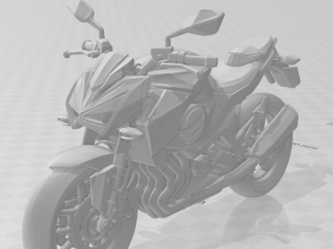 Bonecos 3D-Stil Manga Anime Auto Motorrad Moto Kawasaki Caricato 3D Druckmodell