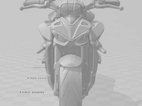 Bonecos 3d style manga anime car motorcycle moto ducati streetfighter caricato 3D Print Model
