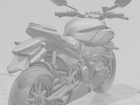 Bonecos gaya 3d manga anime mobil sepeda motor moto ducati streetfighter caricato Model Cetak 3D