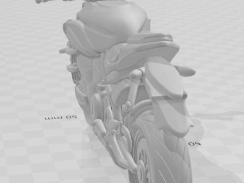 Bonecos gaya 3d manga anime mobil sepeda motor moto ducati streetfighter caricato Model Cetak 3D