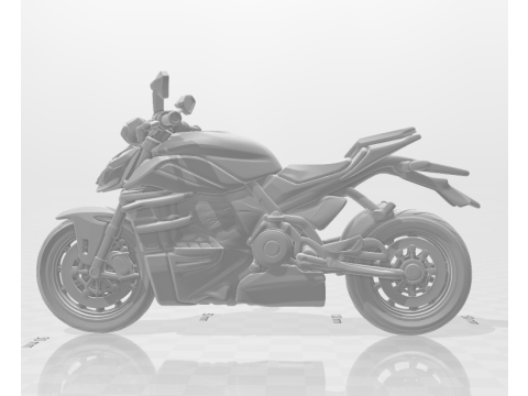 Bonecos gaya 3d manga anime mobil sepeda motor moto ducati streetfighter caricato Model Cetak 3D
