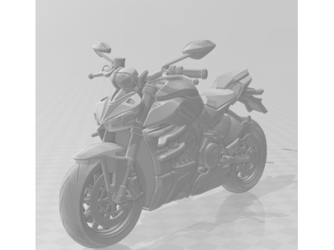 Bonecos gaya 3d manga anime mobil sepeda motor moto ducati streetfighter caricato Model Cetak 3D