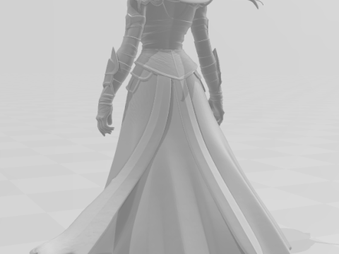 Bonecos estilo 3d manga anime mujeres escorpión guerrero caricato Modelo de impresión 3D