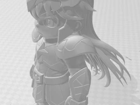 Bonecos estilo 3d manga anime saint seiya dragón shiryu guerrero caricato Modelo de impresión 3D