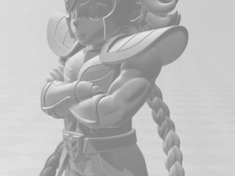 Bonecos 3d style manga anime saint seiya ikki warrior caricato 3D Print Model