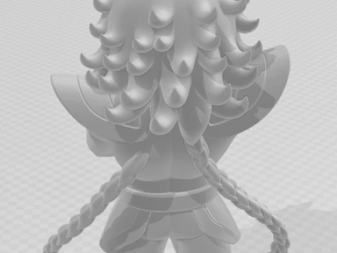 Bonecos 3d style manga anime saint seiya ikki warrior caricato 3D Print Model