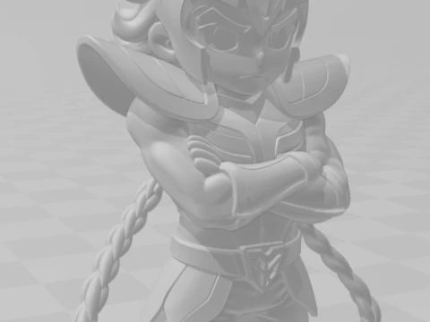 Bonecos 3d style manga anime saint seiya ikki warrior caricato 3D Print Model