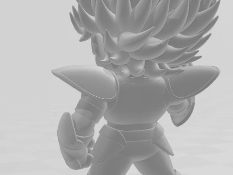 Bonecos 3d style manga anime saint seiya pegasus warrior caricato 3D Print Model