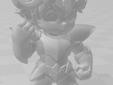 Bonecos 3d 스타일 만화 애니메이션 세인트 세이야 페가수스 전사 카리카토 3D 프린트 모델