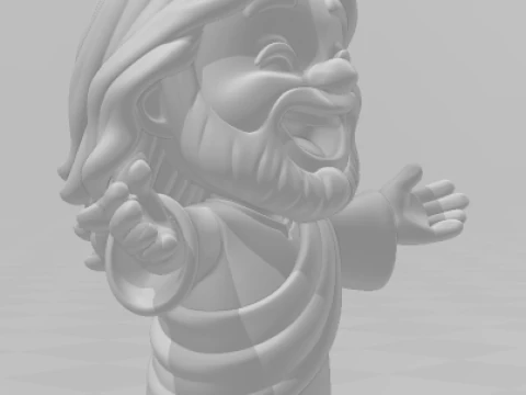 Bonecos 3d style manga anime jesus cristo caricato 3D Print Model