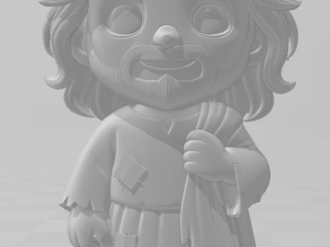 Bonecos 3d style manga anime jesus cristo caricato 3D Print Model