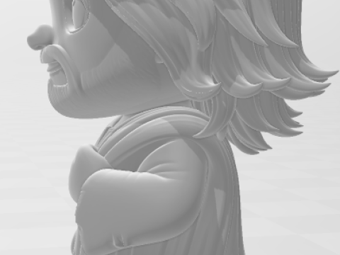 Bonecos 3D стиль манга аниме Иисус Христос карикато 3D Принт Модель