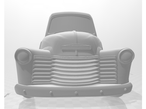 Bonecos 3d stil manga anime araba pikap karikatür 3D Baskı Modeli