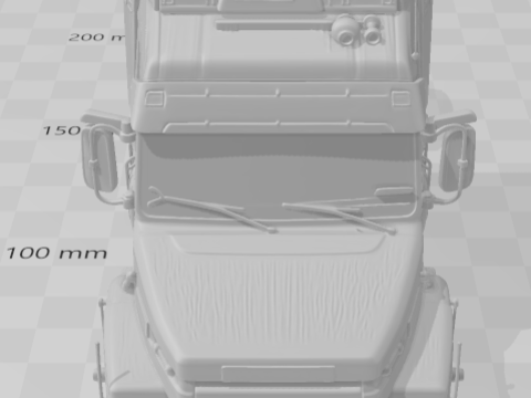 Bonecos style 3d manga anime voiture camion scania 113 caricato Modèles 3D en vedette