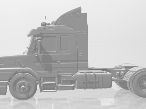 Bonecos style 3d manga anime voiture camion scania 113 caricato Modèles 3D en vedette