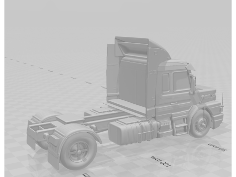 Bonecos style 3d manga anime voiture camion scania 113 caricato Modèles 3D en vedette