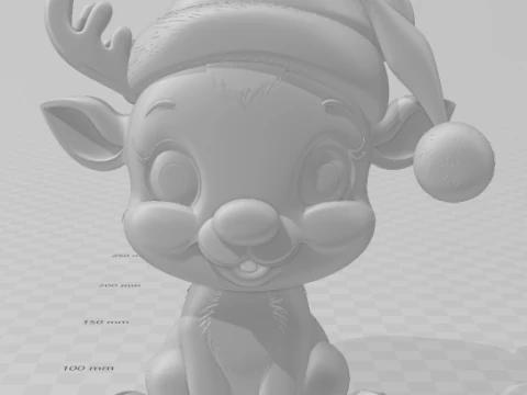 Bonecos 3d style manga anime henna sant claus papai noel caricato 3D Print Model