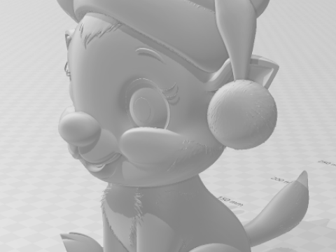 Bonecos 3d стиль манга аніме хна Санта Клаус папай ноель карикато 3D Принт Модель