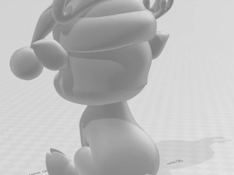 Bonecos 3d style manga anime henna sant claus papai noel caricato 3D Print Model