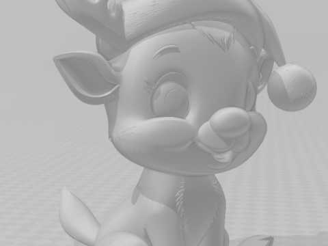 Bonecos 3d стиль манга аніме хна Санта Клаус папай ноель карикато 3D Принт Модель