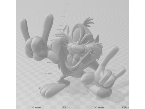 Bonecos 3d стиль манга аниме taz caricato 3D Принт Модель