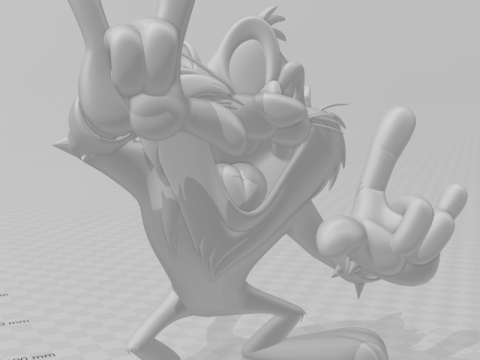 Bonecos 3d стиль манга аниме taz caricato 3D Принт Модель