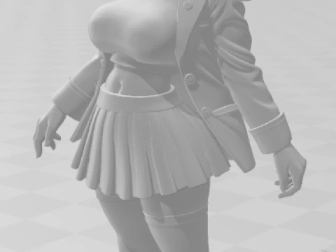 Bonecos 3d style manga anime women lolli malvado favorito caricato 3D Print Model