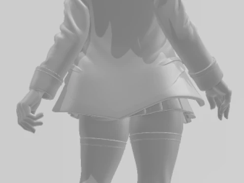 Bonecos 3d style manga anime women lolli malvado favorito caricato 3D Print Model