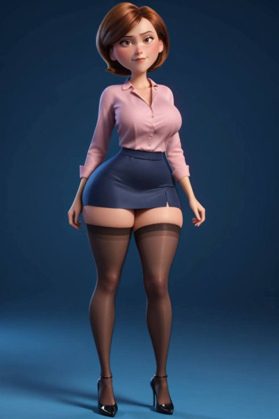 बोनकोस 3डी स्टाइल मंगा एनीमे महिला लॉली एसआरए इनक्रिबल कैरिकैटो 3D प्रिंट मॉडल .c4d .max .obj .3ds .fbx .stl .blend 