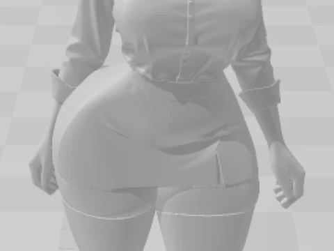Bonecos 3d style manga anime women lolli SRa incrible caricato 3D Print Model