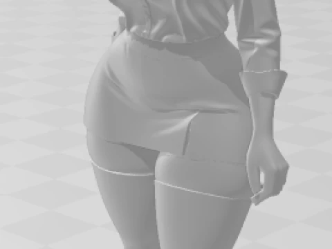 Bonecos 3d style manga anime women lolli SRa incrible caricato 3D Print Model