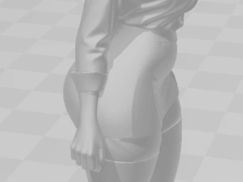 Bonecos 3d style manga anime women lolli SRa incrible caricato 3D Print Model