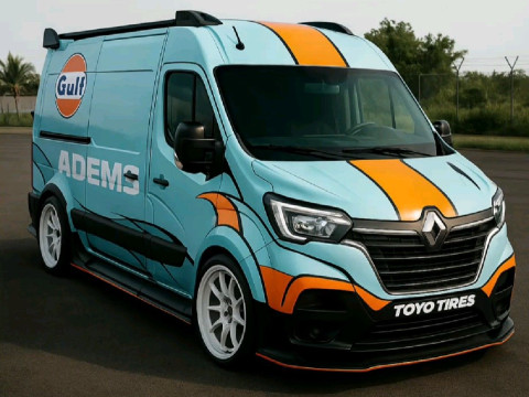 Bonecos style 3d manga anime voiture van renault caricato Modèles 3D en vedette