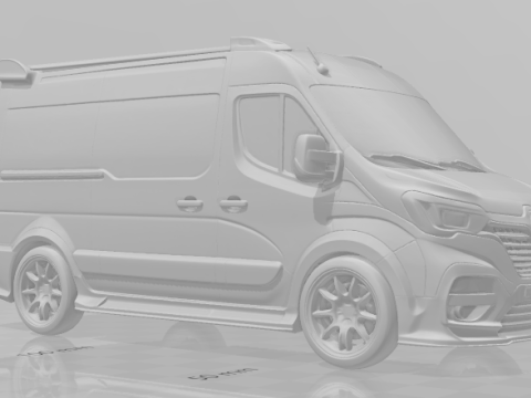 Bonecos 3D 스타일 만화 애니메이션 자동차 반 르노 카리카토 3D 프린트 모델