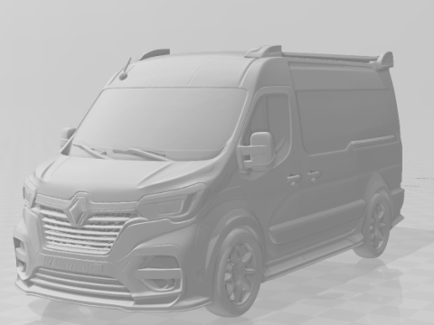 Bonecos 3D 스타일 만화 애니메이션 자동차 반 르노 카리카토 3D 프린트 모델