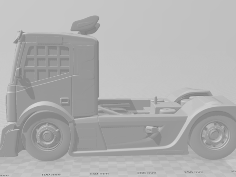 Bonecos 3d style manga anime car truck race caricato 3D Print Model