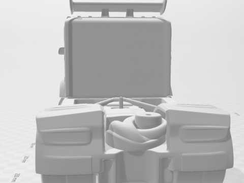 Bonecos 3d style manga anime car truck race caricato 3D Print Model