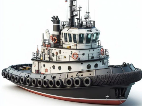 Bonecos 3d 스타일 만화 애니메이션 navio rebocador caricato 3D 프린트 모델